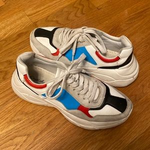 Qupid chunky color block sneakers